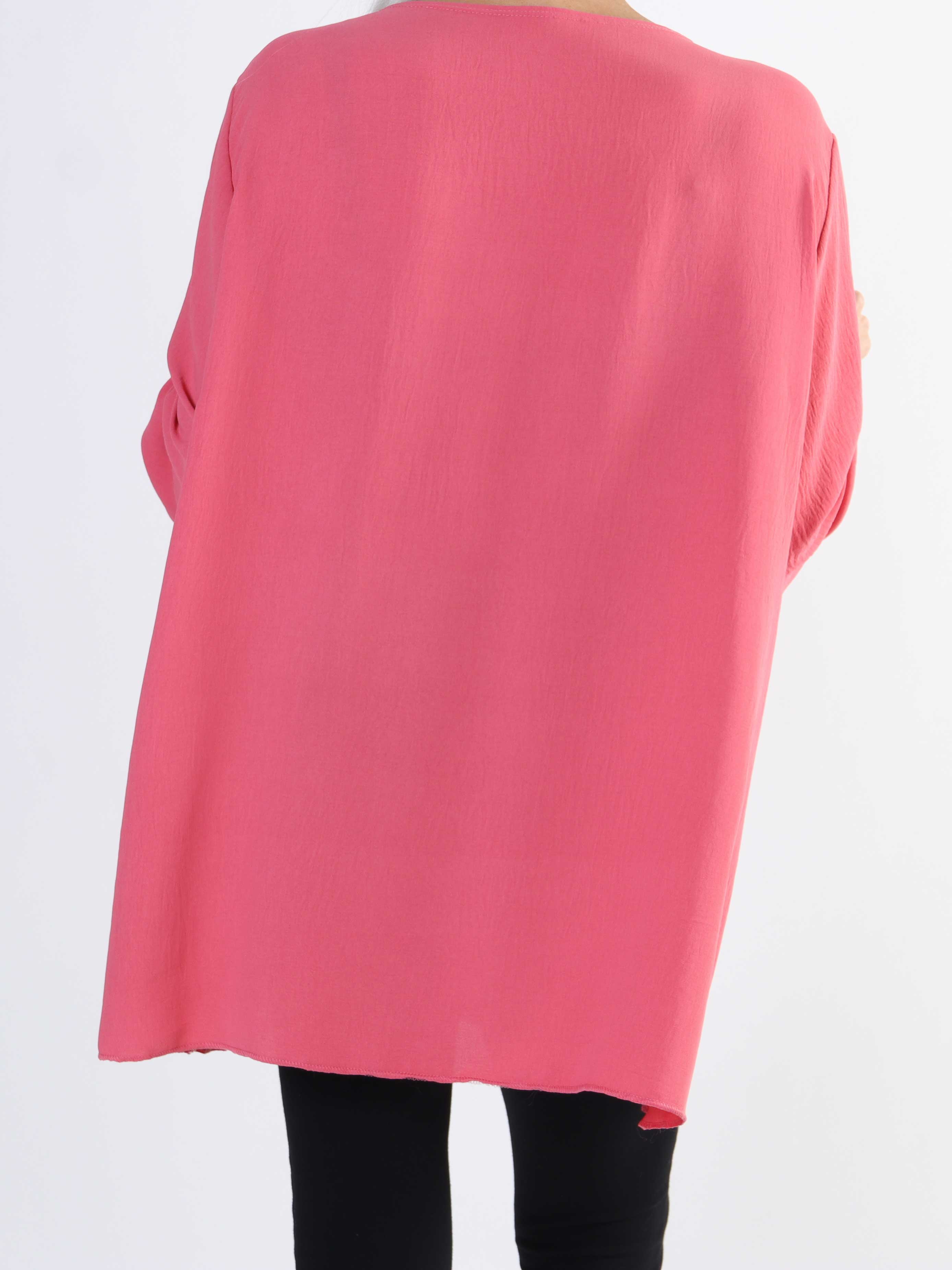 Claudia - Basic tunika med dragkedja i plus size